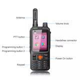 Mytera V968S two way radio with display, keypad, and antenna for effective communication