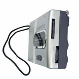 Indin portable AM FM pocket radio with tuning and volume controls for easy listening on the go