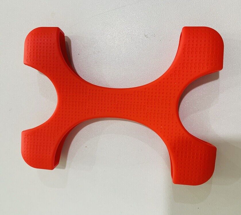 Red rubber bumper for 2.5 inch hard drive to provide protection and shock absorption