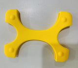 Yellow rubber bumper for 2.5 inch hard drive providing protection and shock absorption