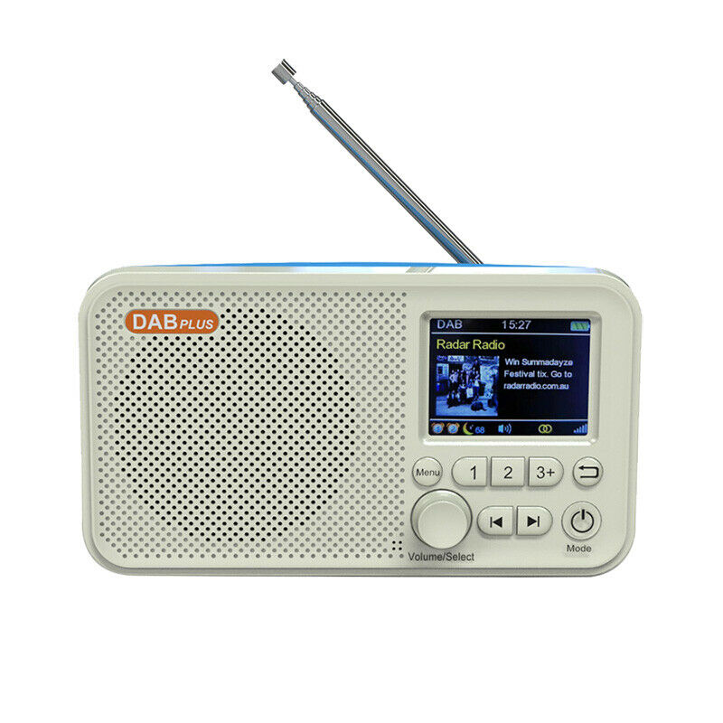 Unbranded UK DAB digital radio rechargeable with sleek design and digital display for clear sound