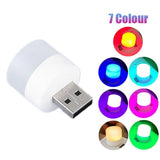 USB LED mini night light in various colours with a compact design for easy portability