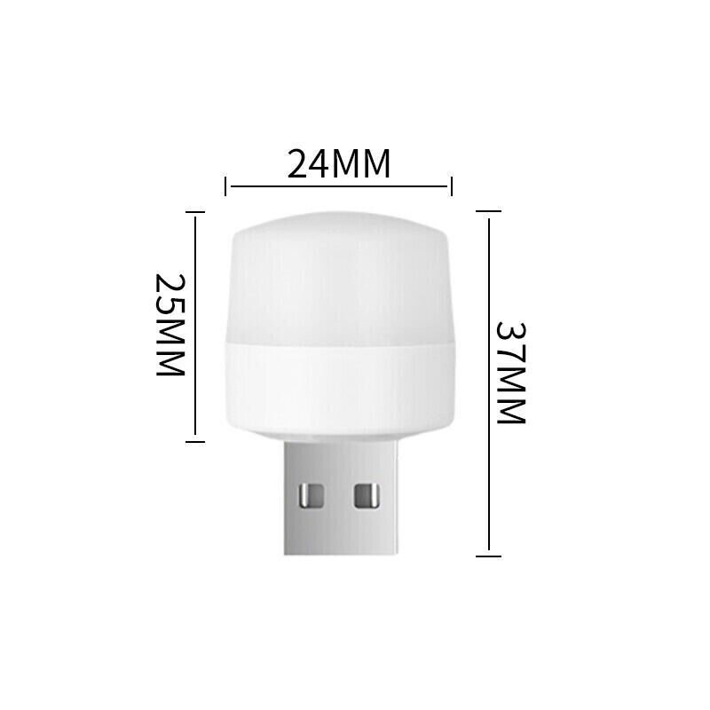 USB LED mini night light with compact design for easy use in any room.