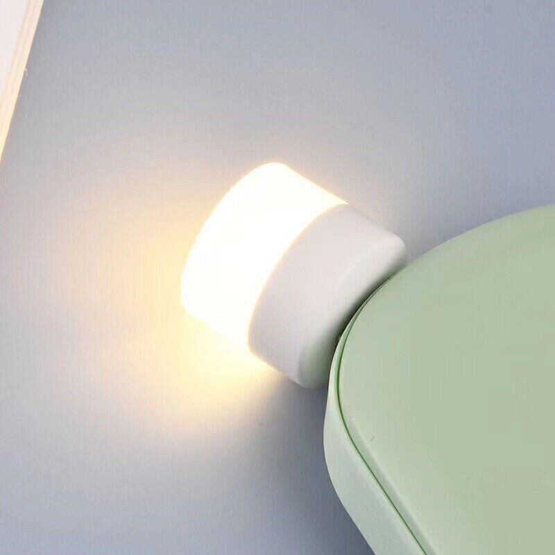 USB LED mini night light with soft glow, perfect for bedrooms and hallways