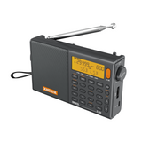 XHDATA D-808 digital radio with LCD display and telescopic antenna for clear reception